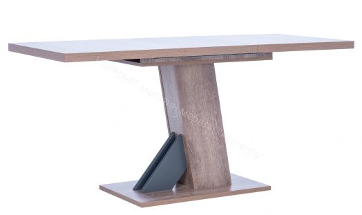 Стол раздвижной Leset Луссо Дуб сакраменто/Антрацит