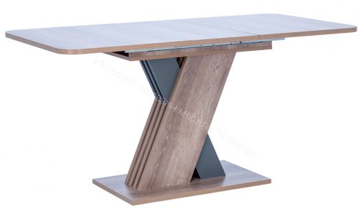 Стол раздвижной Leset Гросс Дуб сакраменто/Антрацит