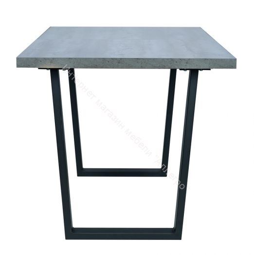 Стол раздвижной Leset Ларс 1Р металл Черный/Бетон