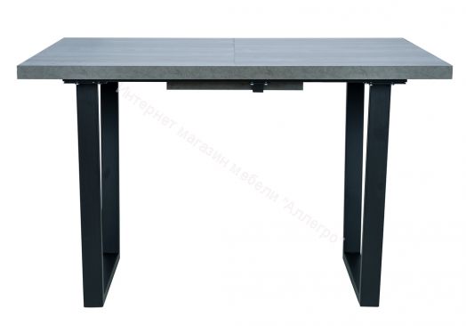 Стол раздвижной Leset Ларс 1Р металл Черный/Бетон