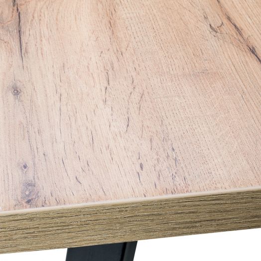 Стол раздвижной Leset Ларс 2Р металл Черный/Дуб вотан