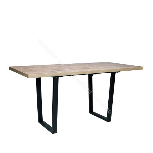 Стол раздвижной Leset Ларс 1Р металл Черный/Дуб вотан