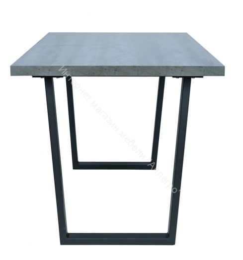 Стол раздвижной Leset Ларс 2Р металл Черный/Бетон