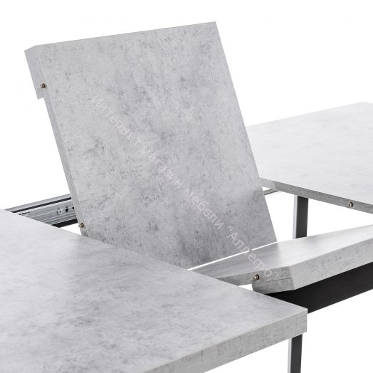 Стол раздвижной Leset Шенон 2Р металл Черный/Дуб Галифакс