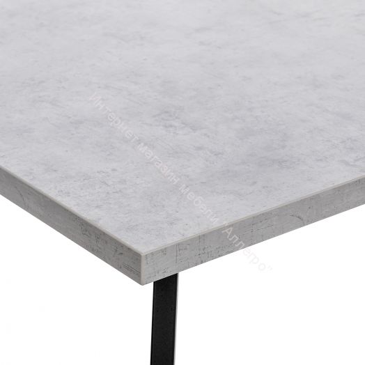 Стол раздвижной Leset Шенон 2Р металл Черный/Бетон