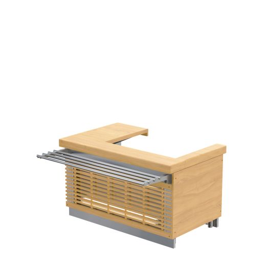 РЕГАТА - КАССОВЫЙ СТОЛ С ПОДЛОКОТНИКОМ КСП-1370-02 (ЛЕВЫЙ/ПРАВЫЙ)