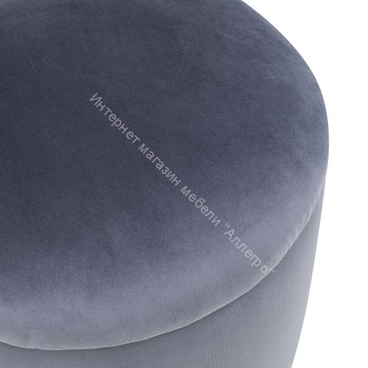 Пуф Leset Йорк мини V32 велюр серый, серебро