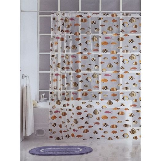 штора для ванны Shower Curtain ПВХ 180*180 с кольцами (арт. 943)