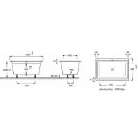 Ванна из акрила Jacob Delafon Capsule 120x80 E6D122-00 схема 4