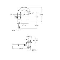 Смеситель для раковины Jacob Delafon Talan E10085RU-CP схема 5