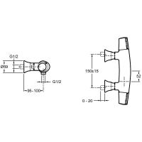 Термостат Jacob Delafon Symbol E7168 схема 4