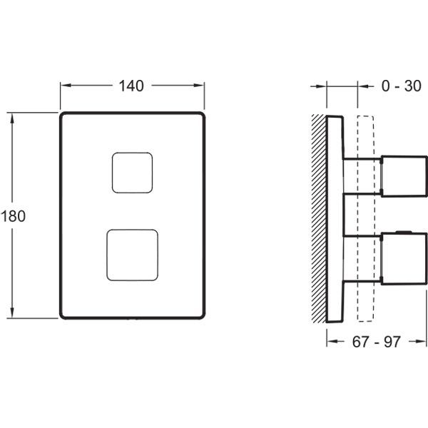 Смеситель термостатический для душа Jacob Delafon Modulo E75391-CP с термостатом ФОТО