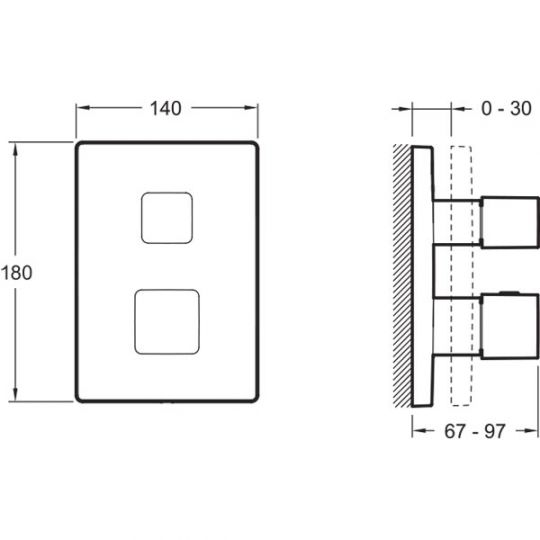 Смеситель термостатический для душа Jacob Delafon Modulo E75391-CP с термостатом ФОТО