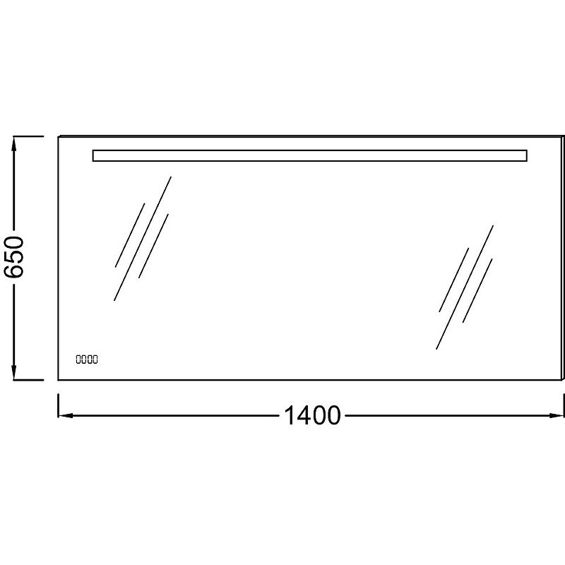 Зеркало Jacob Delafon 140 EB1165-NF с подогревом схема 2