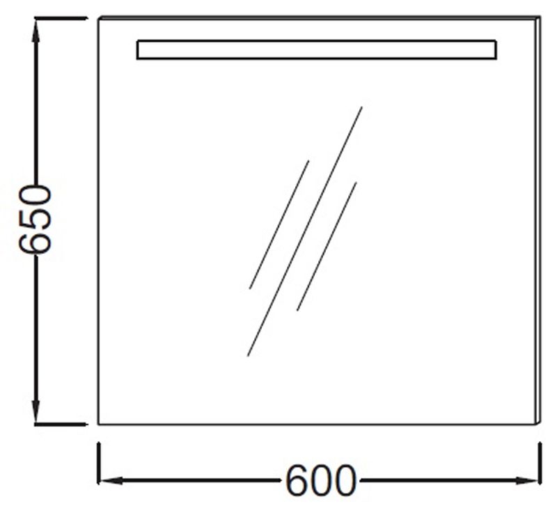 Зеркало Jacob Delafon Parallel 60 EB1411-NF с инфракрасным датчиком схема 6