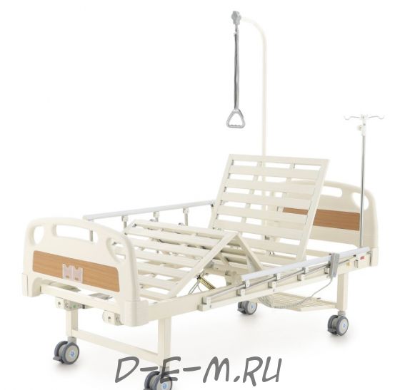 Кровать электрическая Med-Mos DB-7 (MЕ-2018Н-00) (2 функции) с полкой и накроватным столиком