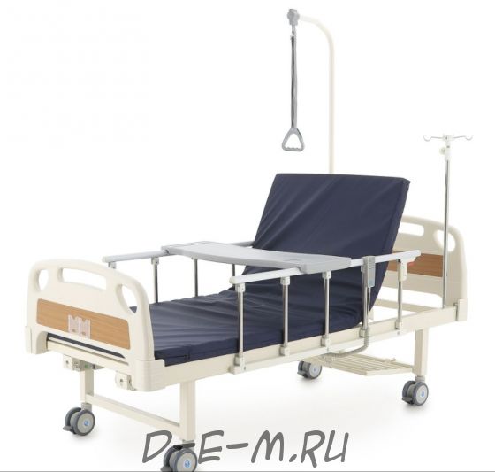 Кровать электрическая Med-Mos DB-7 (MЕ-2018Н) (2 функции) с полкой и накроватным столиком