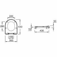 Сиденье для унитаза Jacob Delafon Odeon E70006-00 с микролифтом схема 3