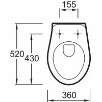 Сиденье для унитаза Jacob Delafon Mideo/Brive E4359G-00 схема 6