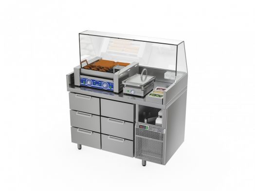 СТАНЦИЯ ДЛЯ БУРГЕРОВ И ХОТ-ДОГОВ БАВАРИЯ БХС -1235.700-02-1