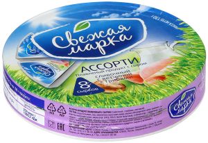 Продукт плавленый с сыром СВЕЖАЯ МАРКА 130г 45% Ассорти