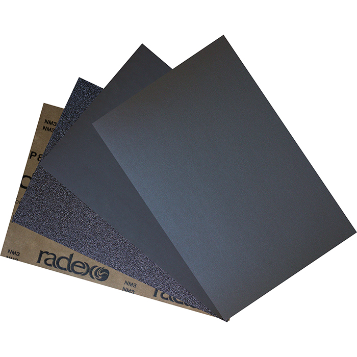 Radex WPF Водостойкая шлифовальная бумага 230мм x 280мм Р500, в упаковке 25шт.