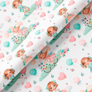 Хлопок - Милые девочки на белом 50х37 см limit