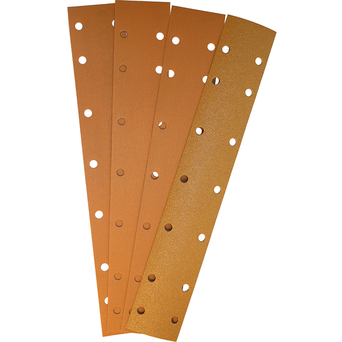 Radex Абразивный материал в полосках, 70мм. x 420мм., 14 отверстий, P60, в упаковке 50шт.