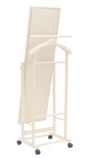 Вешалка напольная с зеркалом Leset Сиэтл слоновая кость