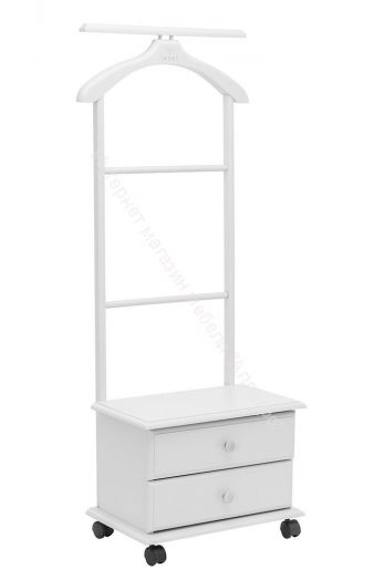 Вешалка напольная с тумбой Leset Ричмонд белый