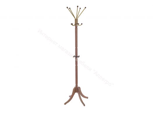 Вешалка напольная Leset Галант-3 орех