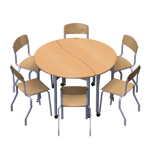 Комбинация столов для групповых занятий IT-K5 1200х1200х580/820 мм