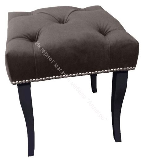 Банкетка малая Риал коричневая опоры черные