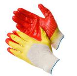 Перчатки ХБ 2й облив САДОВОД (прорезиненные)