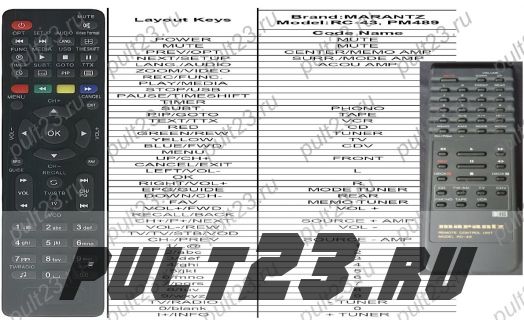 MARANTZ RC-43, PM489