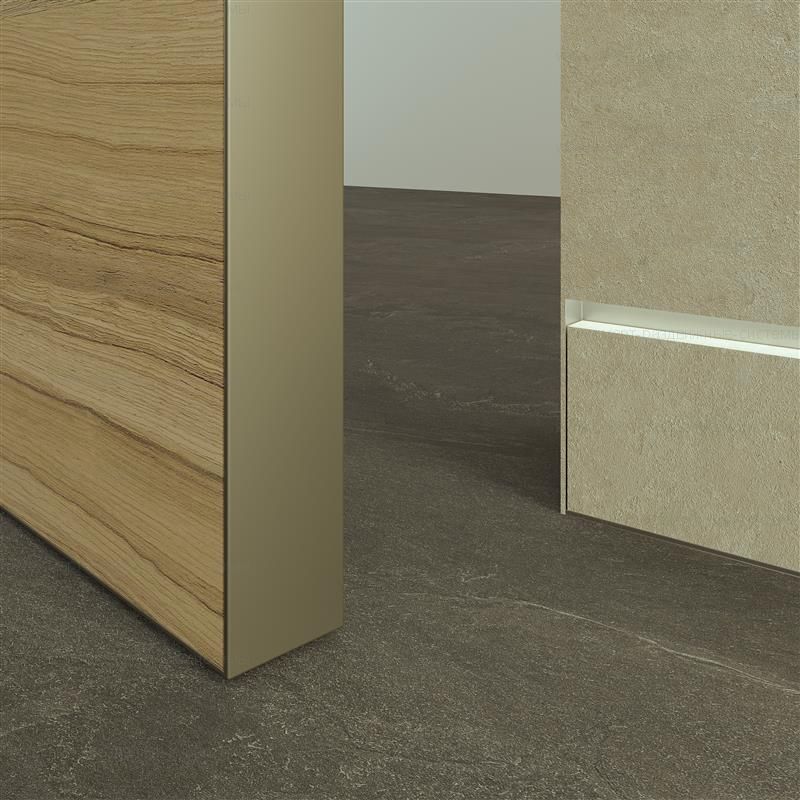 Скрытая дверь полотно 40 мм панели ШПОН на АЛЮМИНИЕВОМ каркасе