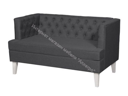 Диван Фьюджи графит ножки белые