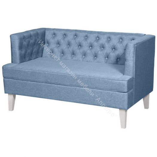 Диван Фьюджи деним ножки белые