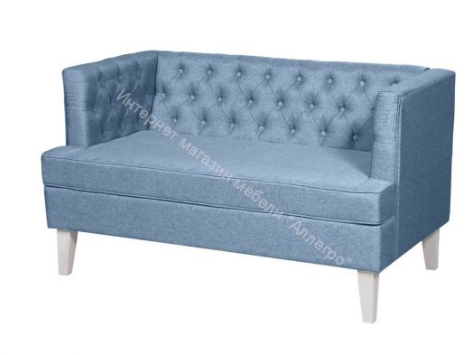 Диван Фьюджи деним ножки белые