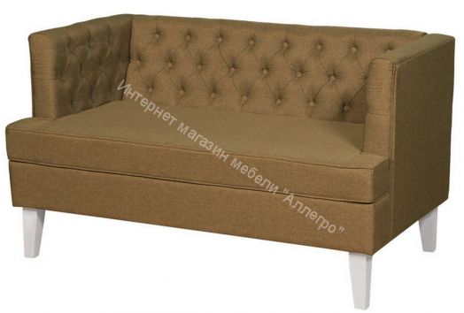 Диван Фьюджи охра ножки белые