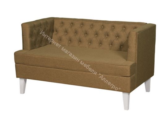 Диван Фьюджи охра ножки белые