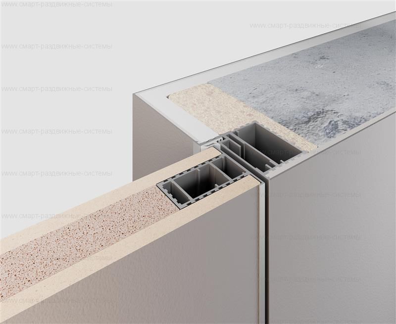 Скрытая дверь полотно на АЛЮМИНИЕВОМ каркасе НАРУЖНОГО открывания. Высота от 2000 до 2700 в наличии!