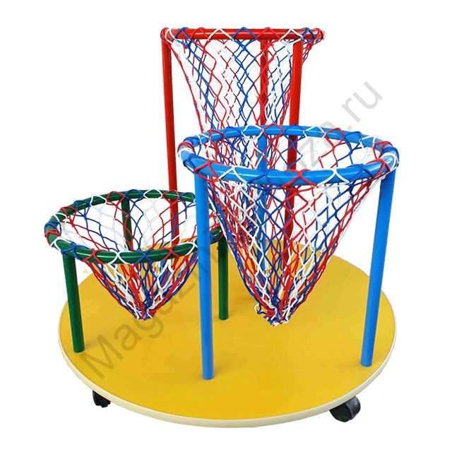 Корзина Детская Для Заброса Мячей "Весёлые Старты"-3