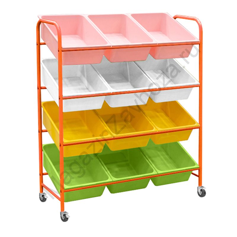 СТЕЛЛАЖНАЯ ВЫДВИЖНАЯ СИСТЕМА ХРАНЕНИЯ 29 - 12 КОНТЕЙНЕРОВ