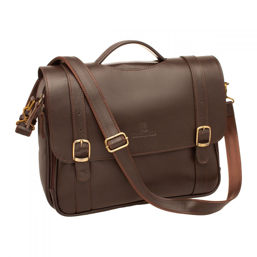 Кожаный мужской портфель Blackwood Batten Brown