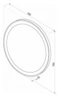 Зеркало для ванной с подсветкой ART&MAX BOLZANO AM-Boz-780-DS-F схема 3