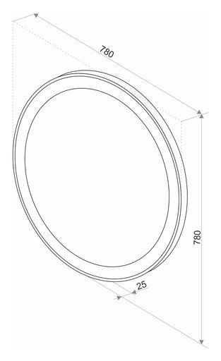 Зеркало для ванной с подсветкой ART&MAX BOLZANO AM-Boz-780-DS-F схема 3
