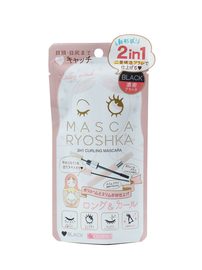 CALYPSO MascaRyoshka 2in1  Тушь для ресниц чёрная