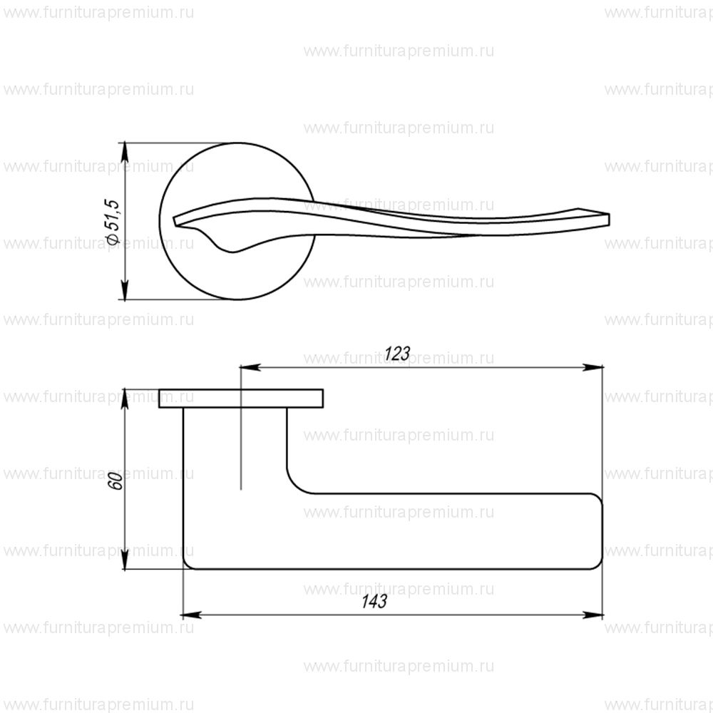 Ручка Armadillo Aqua URS Black