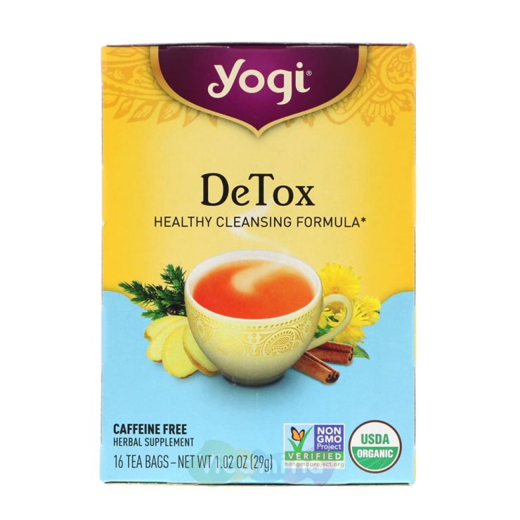 Yogi Tea Очищающий чай Detox, 16 пакетиков